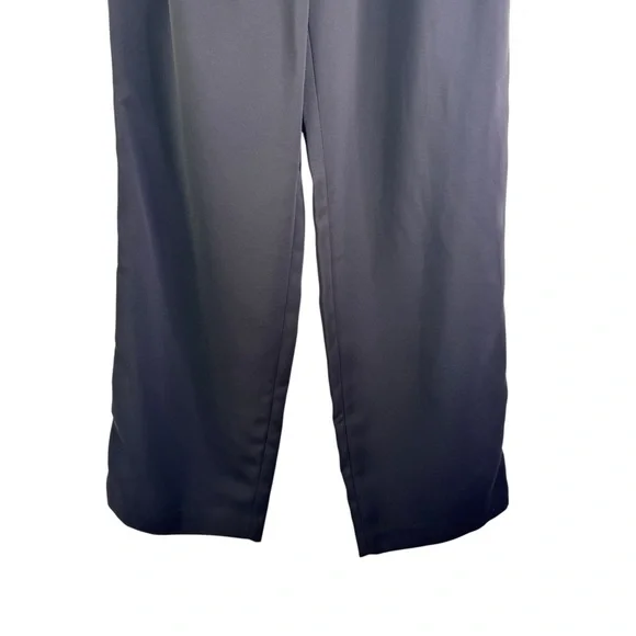 Quince Stretch Crepe Pleated Wide Leg Pants Elastic Career Trouser Work Pants 2 - Picture 6 of 16